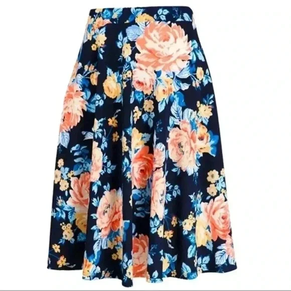 BNWT Floral Midi Skirt, Multicolor - Picture 2 of 5